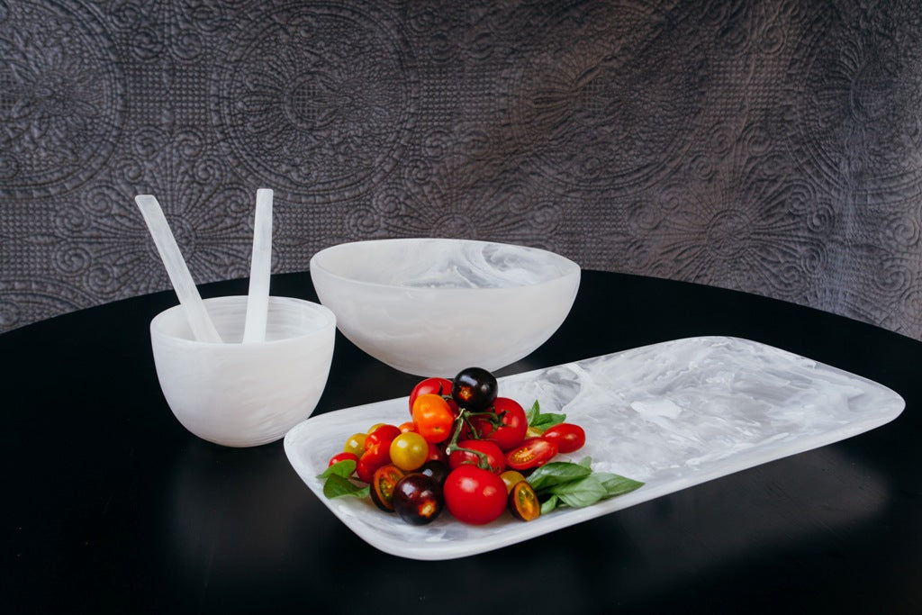 CLASSICAL RECTANGULAR PLATTER 54 x 25 x 3.5 CM EMERALD - طبق تقديم مستطيلي 54x25x3.5سم, لون زمردي