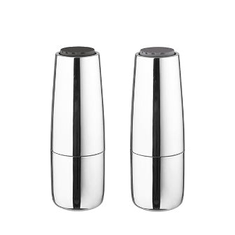 SALPI Salt & Pepper Mills Set 2pcs, Charcoal & Grey Color