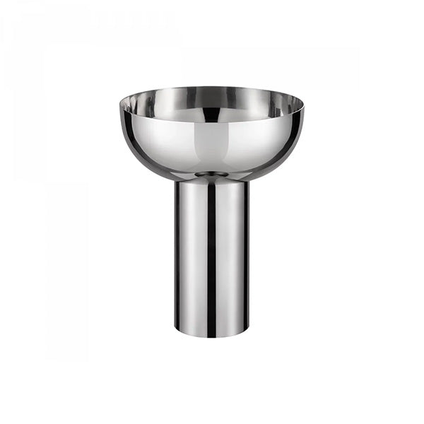 MIYABI Metallic Vase, Stainless Steel Color - مزهرية ميتاليك MIYABI، لون الستانلس ستيل