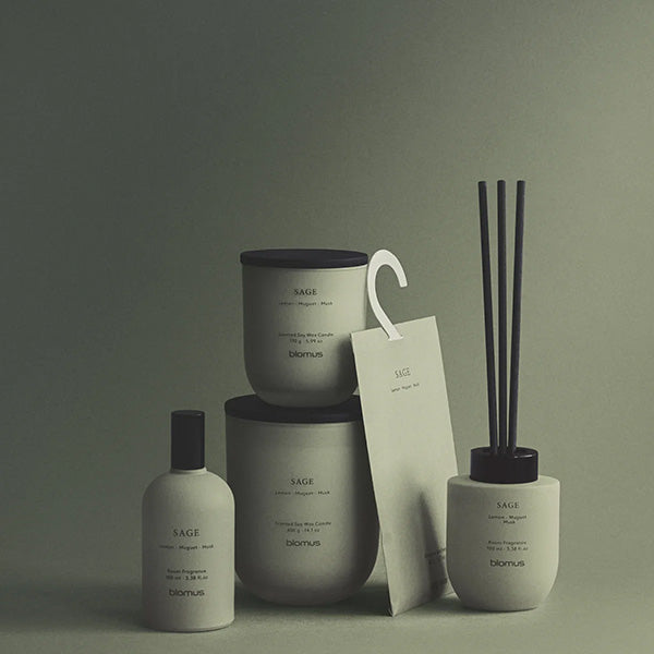 Scented Candle, Sage Scent - شمعة معطرة، رائحة الميرمية