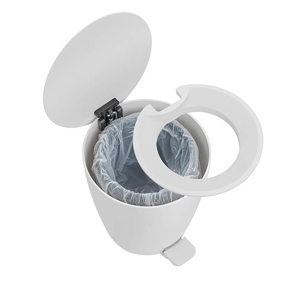 Ava Pedal Bin, White - سلة مهملات بدواسة، أبيض