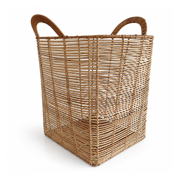 Rattan "SAFI" Basket, Large Size - سلة روطان متعددة الاستخدام, حجم كبير
