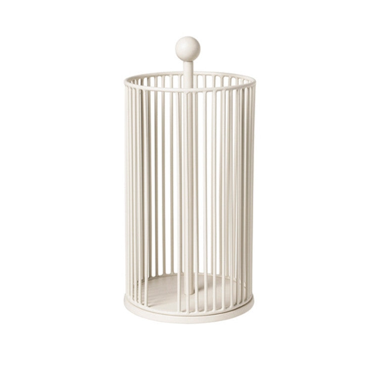 PAPER TOWEL HOLDER EDDA IRON LIGHT WARM GREY 14 x 28 CM - EDDA حامل مناديل ورقية مميز و أنيق.