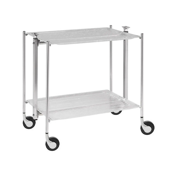 Trolley 2Lvl Silver Frosty - عربة تقديم قابلة للطي , فضي