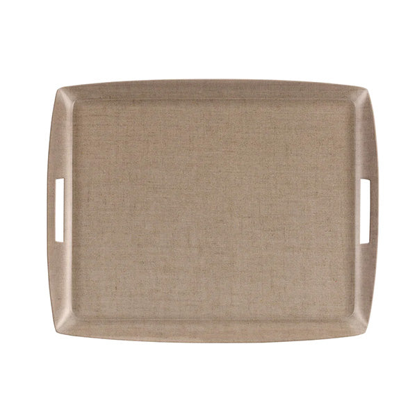 Acrylic Lin Natural Tray, 54 x 43 cm - صينية أكريليك بيج, 54 * 43 سم