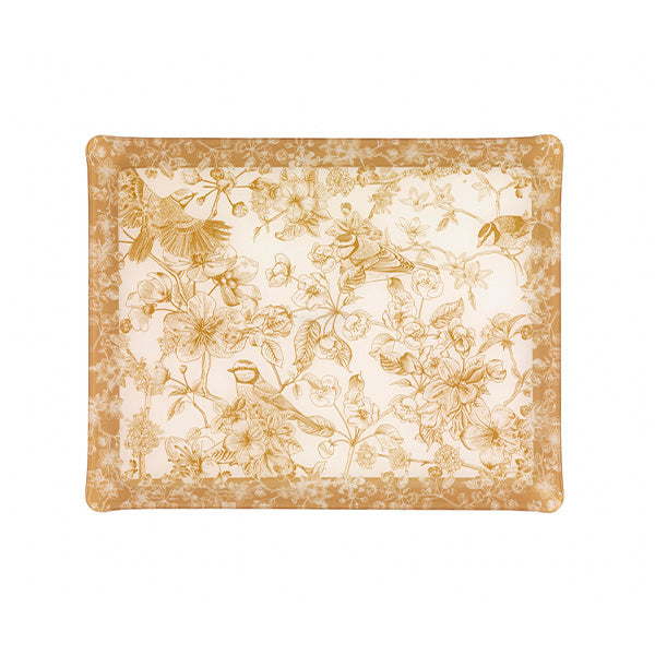 ACRYLIC TRAY 37x28 ARABELA BEIGE - صينية أكريليك 28×37 سم بيج