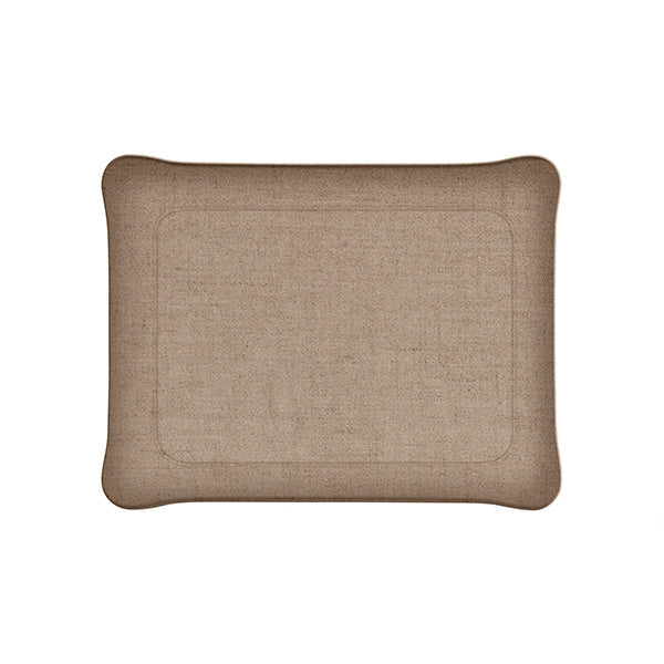 ACRYLIC TRAY 24x18 LINEN NATURAL - صينية أكريليك 18×24 كتان طبيعي