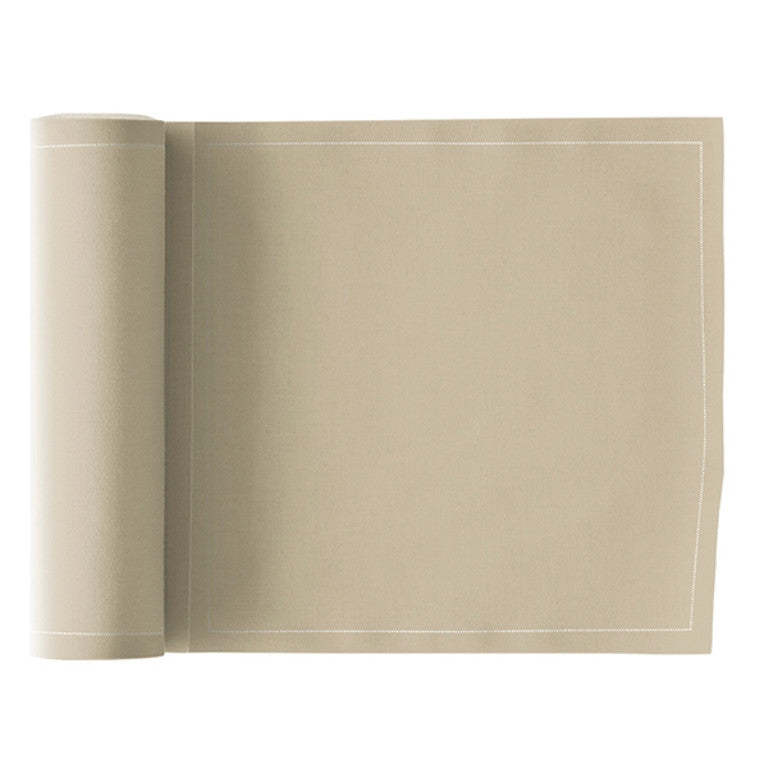 LUNCH NAPKIN PACK 20x20cm SAND - مناديل سفرة قطنية 20x20سم 25قطعة, لون بيج