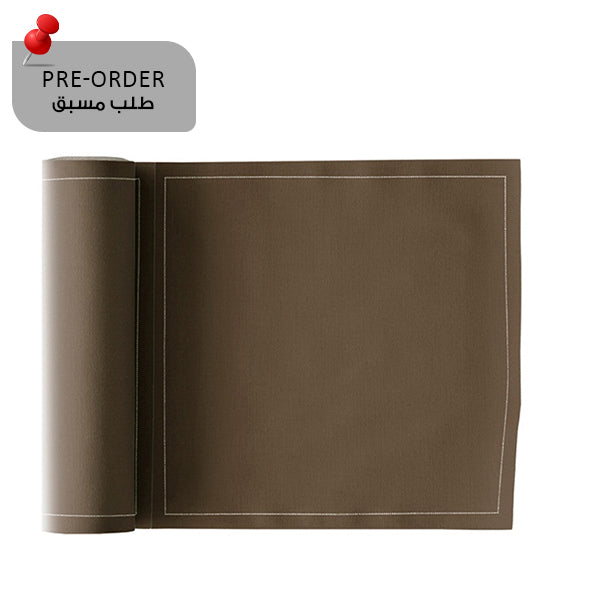 Taupe Napkin 20x20,4 100% Cotton, Rolls 25- مناديل سفرة قطنية 20×20.4 بني– 25 قطعة