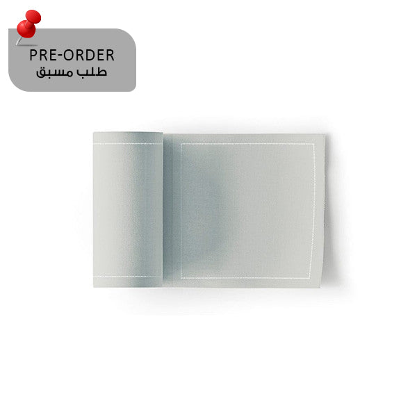 Pearl Grey Napkin 11,7x11,7 Cotton 100%,Rolls 50 - مناديل سفرة قطنية 11,7×11,7 رمادي فاتح – 50 قطعة