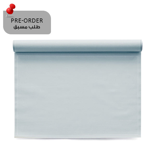 Pearl grey Placemat 48x32 Cotton 100% ,Rolls 12 - رول مفارش أطباق قطنية، 48 × 32 سم، رمادي فاتح