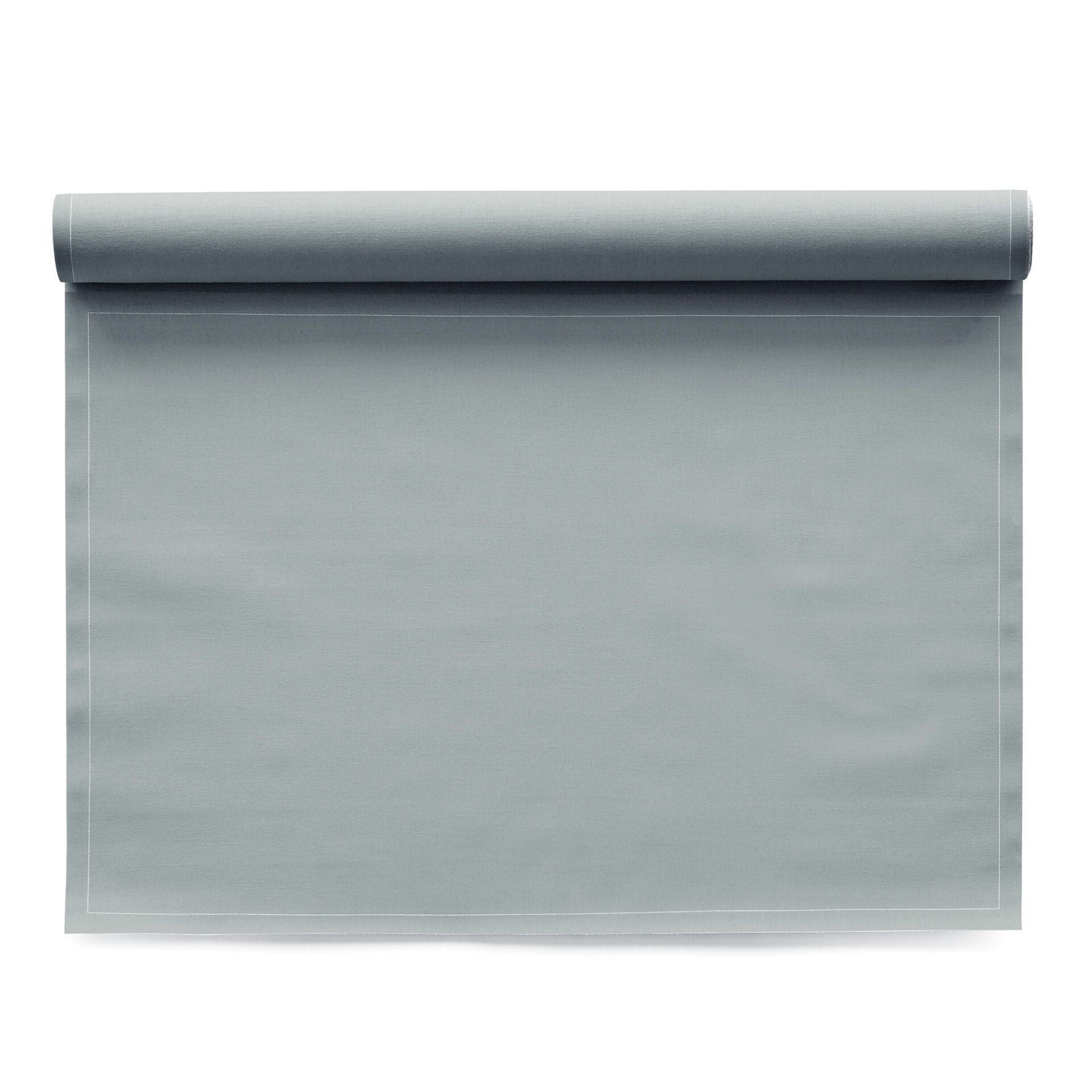 Grey Placemat 48x32 Cotton 100%,Rolls 12 - رول مفارش أطباق قطنية، 48 × 32 سم، رمادي