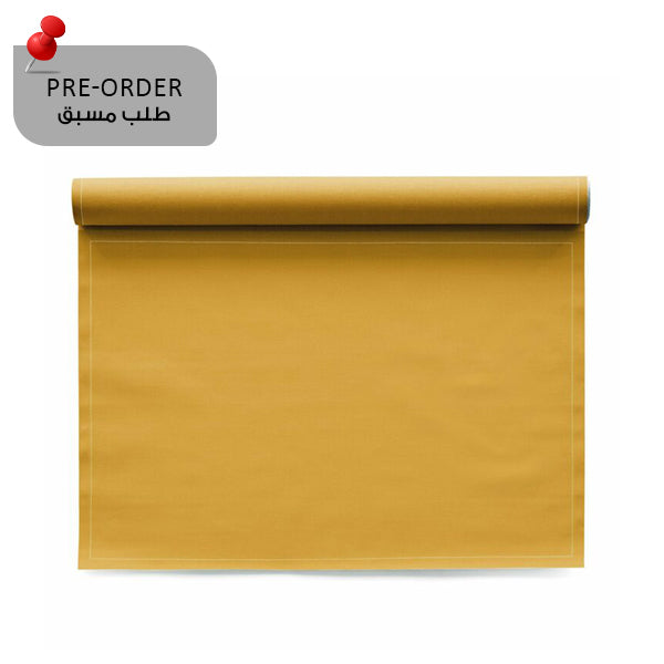 Curry Placemat 48x32 Cotton 100%, Rolls 12 -رول مفارش أطباق قطنية، 48 × 32 سم، أصفر غامق