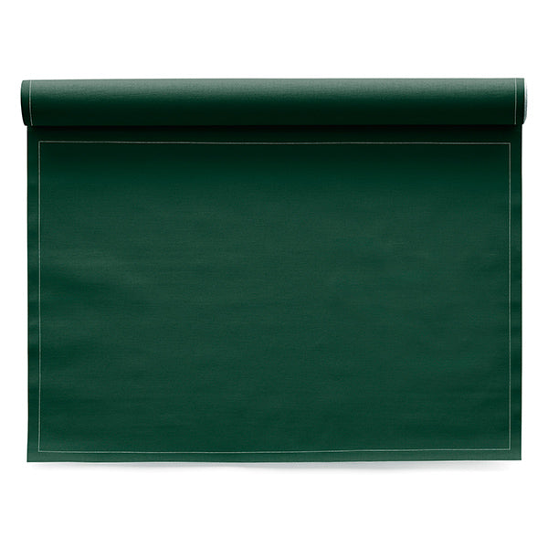 English green Placemat 48x32 100% Cotton, Rolls 12 - رول مفارش أطباق قطنية، 48 × 32 سم، أخضر