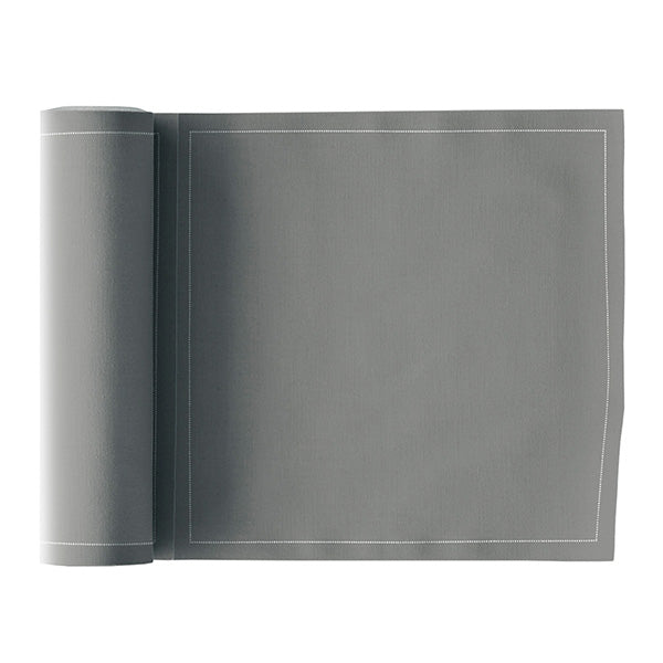 Grey Napkin 20x20,4 Cotton 100%,Rolls 25 - مناديل سفرة قطنية 20×20.4 رمادي– 25 قطعة