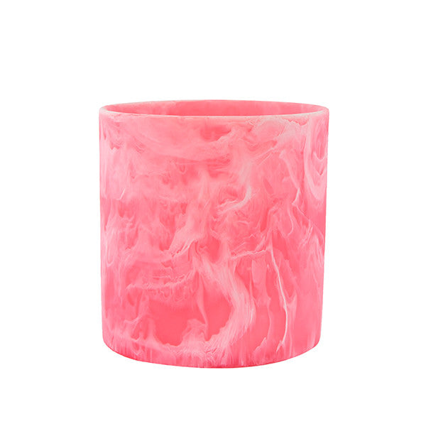 ROUND WASTE BASKET 9 x 9 x 9 CM PINK - سلة قمامة مصنوعة من الريزن 22x22سم, لون وردي