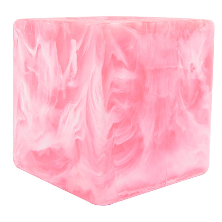 SMALL SQUARE TISSUE BOX PINK - علبة مناديل ورقية مربعة 15x15سم, لون وردي