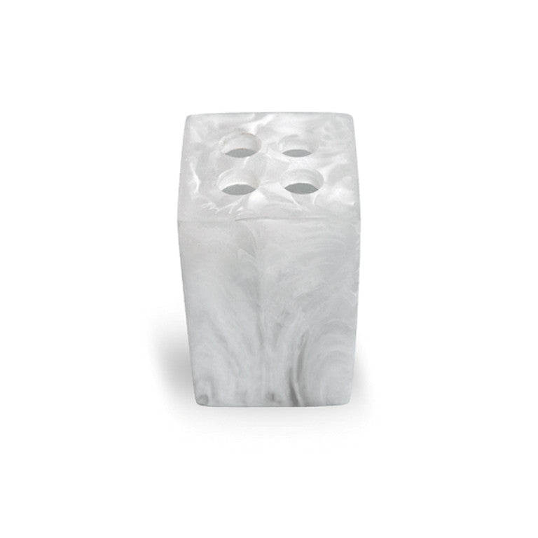TOOTHBRUSH HOLDER 3 x 3 x 4 CM WHITE - حامل فرش الأسنان , لون أبيض