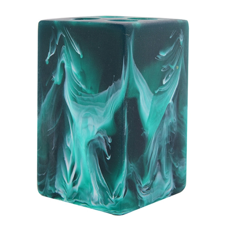 TOOTHBRUSH HOLDER 3 x 3 x 4 CM EMERALD - حامل فرش الأسنان , لون زمردي