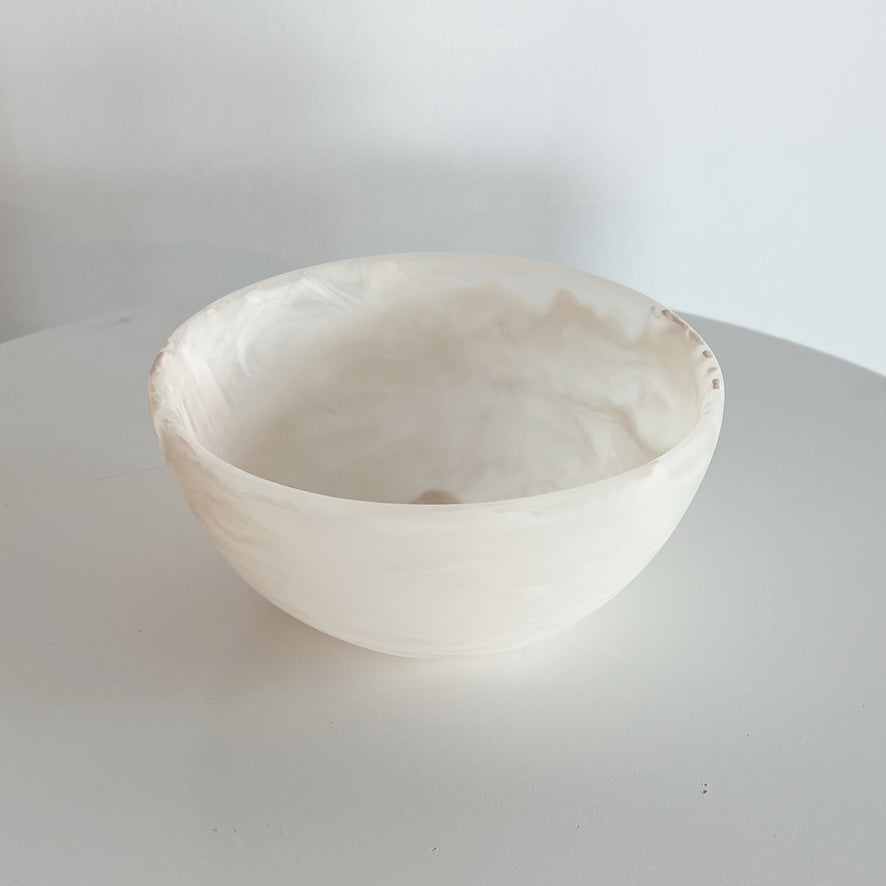 Wave Bowl Small 19x10cm, Blush- وعاء مموج صغير 19x10 سم , لون بيج