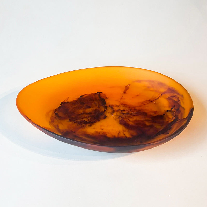 Large Egg Bowl 44x35x7cm,Tortoise - طبق حجم كبير , بني