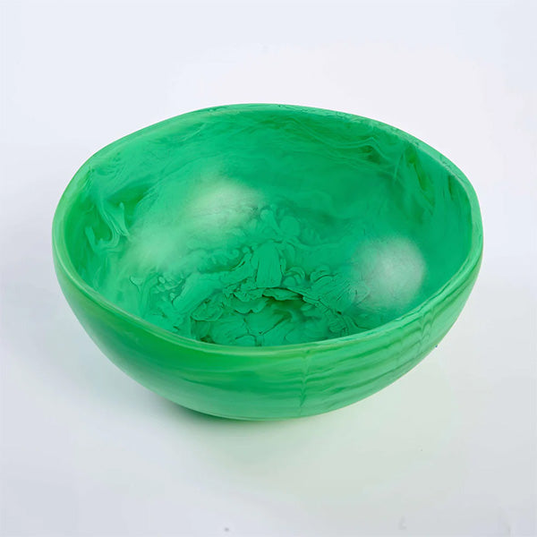 WAVE BOWL MEDIUM 29.5X11cm PERIDOT- وعاء مموج متوسط , لون أخضر