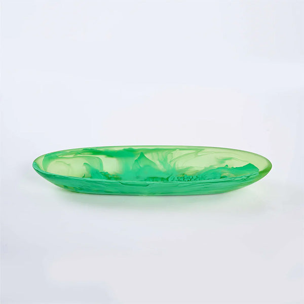 BOAT BOWL MEDIUM 45 x 11 x 6 CM PERIDOT - وعاء قارب متوسط 45 × 11 × 6 سم أخضر