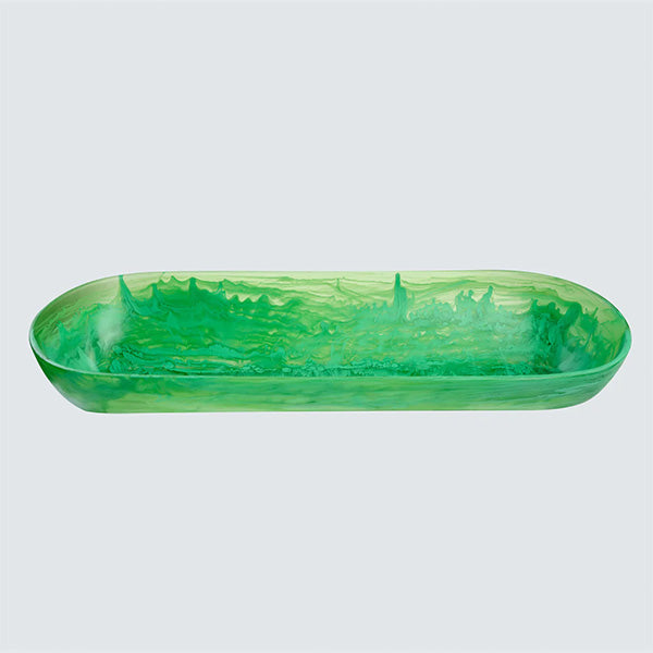 JUMBO BOAT BOWL PERIDOT 34X19 CM - وعاء قارب أخضرجامبو 34×19 سم