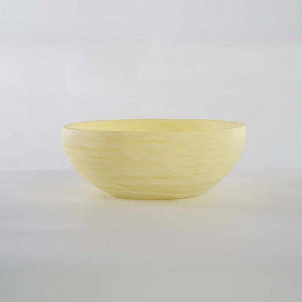 Medium Wave Bowl ,Yellow - وعاء مموج وسط , أصفر