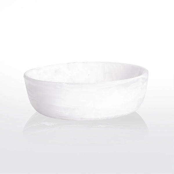 Medium Round Bowl ,White - وعاء دائري متوسط - أبيض