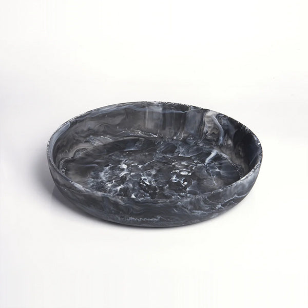 Medium Round Platter , Black - طبق تقديم دائري متوسط , أسود