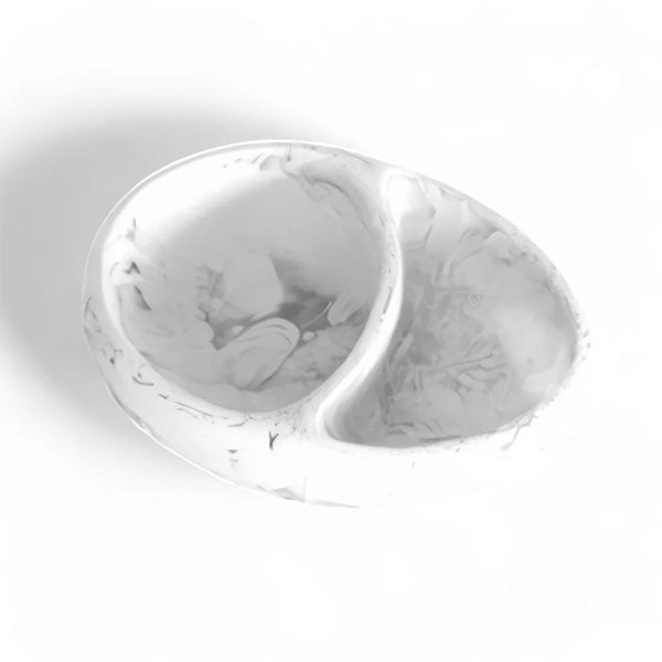Split Bowl , White - وعاء مقسّم - أبيض
