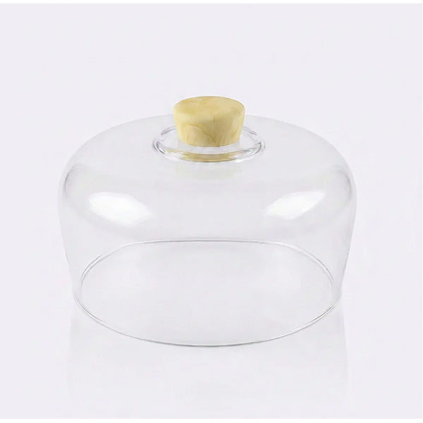 Footed Cake Plate Dome , Yellow - غطاء قاعدة كيك , أصفر