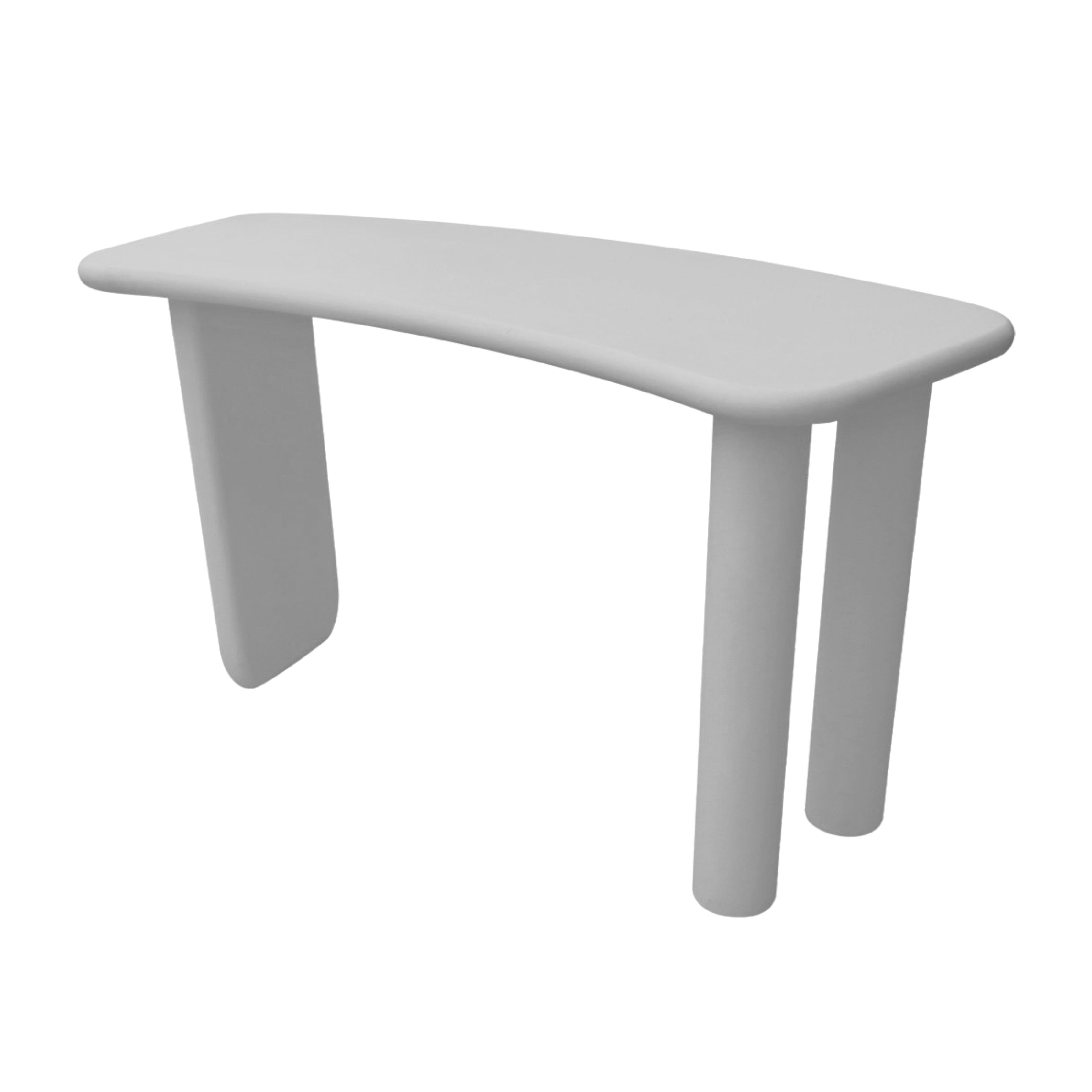 Marseille Organic Console Table, Grey Color - Marseille طاولة كونسول عضوية, لون رمادي