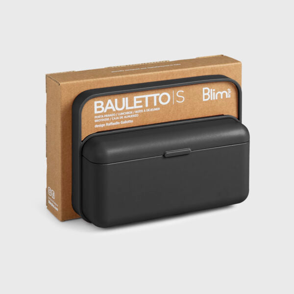 BAULETTO Lunchbox S model , Carbon Black Color - صندوق طعام BAULETTO ، موديل S ، لون أسود