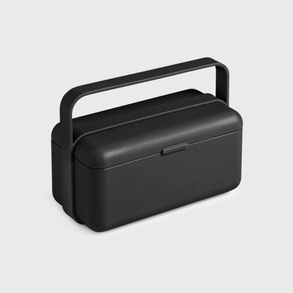 BAULETTO Lunchbox S model , Carbon Black Color - صندوق طعام BAULETTO ، موديل S ، لون أسود