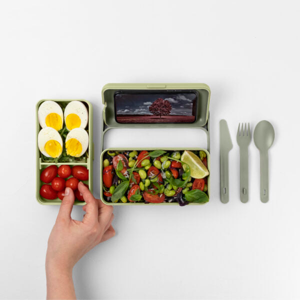BAULETTO Lunchbox S model , Light Forest Color - صندوق طعام BAULETTO ، موديل S ، لون أخضر فاتح