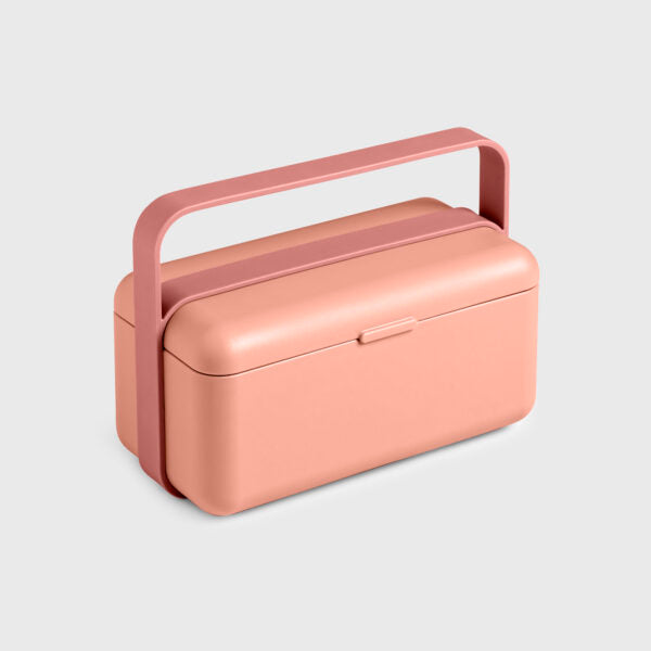 BAULETTO Lunchbox S model , Light Flamingo Color - صندوق طعام BAULETTO ، موديل S ، لون وردي فاتح