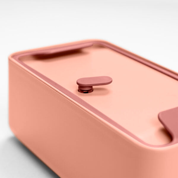 BAULETTO Lunchbox S model , Light Flamingo Color - صندوق طعام BAULETTO ، موديل S ، لون وردي فاتح