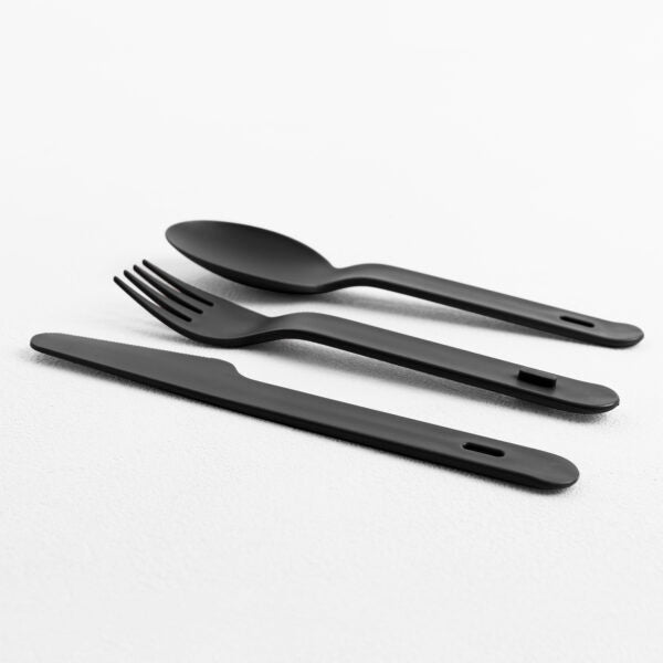BAULETTO Lunchbox M model , Carbon Black Color - صندوق طعام BAULETTO ، موديل M ، لون أسود