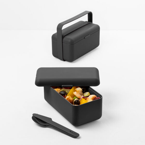 BAULETTO Lunchbox M model , Carbon Black Color - صندوق طعام BAULETTO ، موديل M ، لون أسود