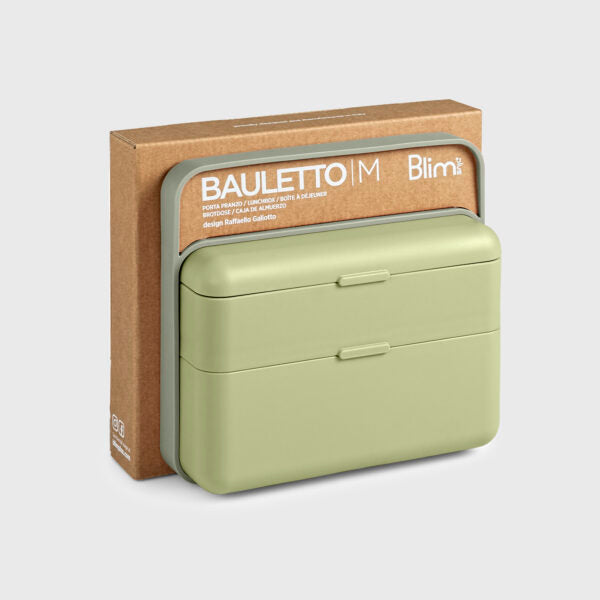 BAULETTO Lunchbox M model , Light Forest Color - صندوق طعام BAULETTO ، موديل M ، لون أخضر فاتح