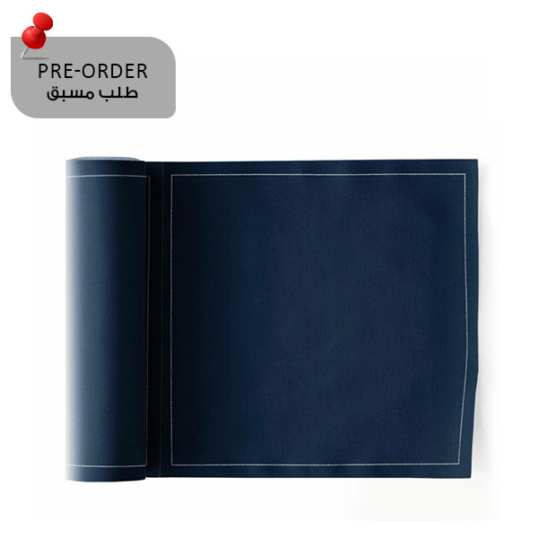 Petrol blue Napkin 20x20,4 Cotton 100%,Rolls 25 - مناديل سفرة قطنية 20×20.4 أزرق بترولي– 25 قطعة
