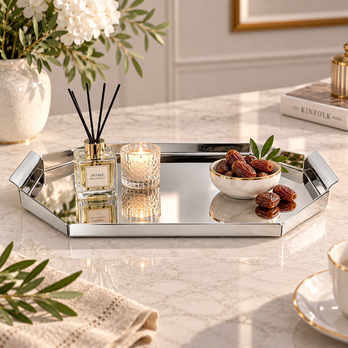 Elleffe Stainless Steel Tray SMALL - صينية فضيه صغيره