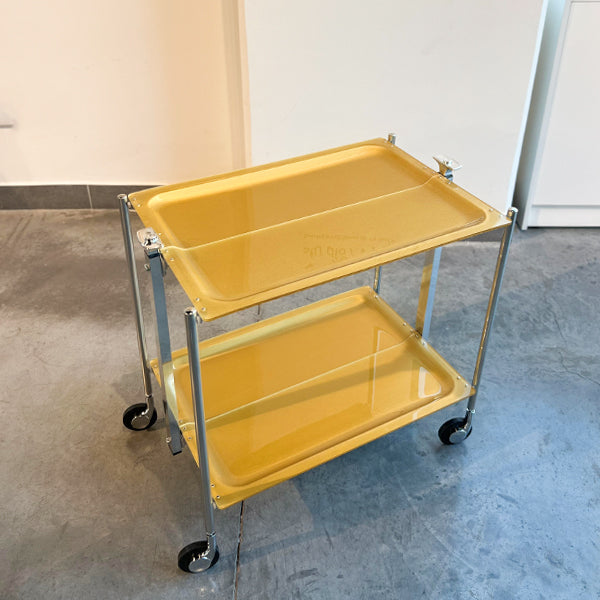 TROLLEY 2LEVELS SILVER SECRET GOLD - عربة مطبخ قابلة للطي , لون ذهبي