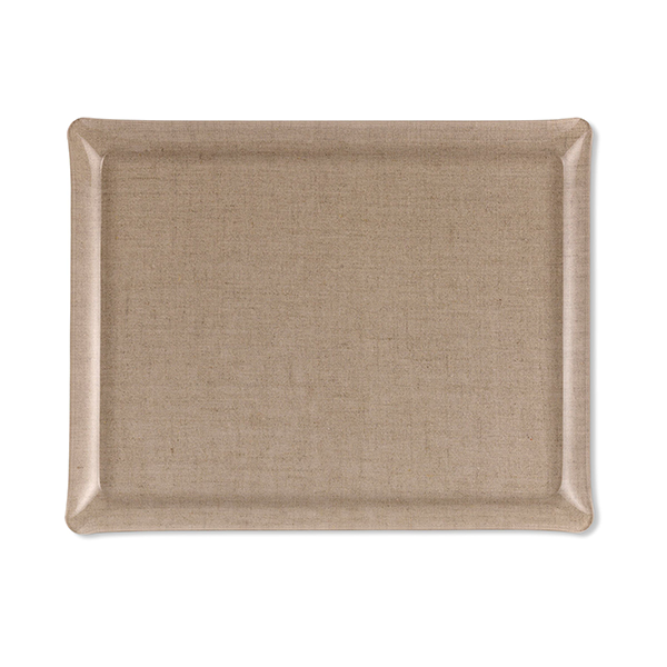 Acrylic Lin Natural Tray, 46 x 36 cm - صينية أكريليك بيج, 46 * 36 سم
