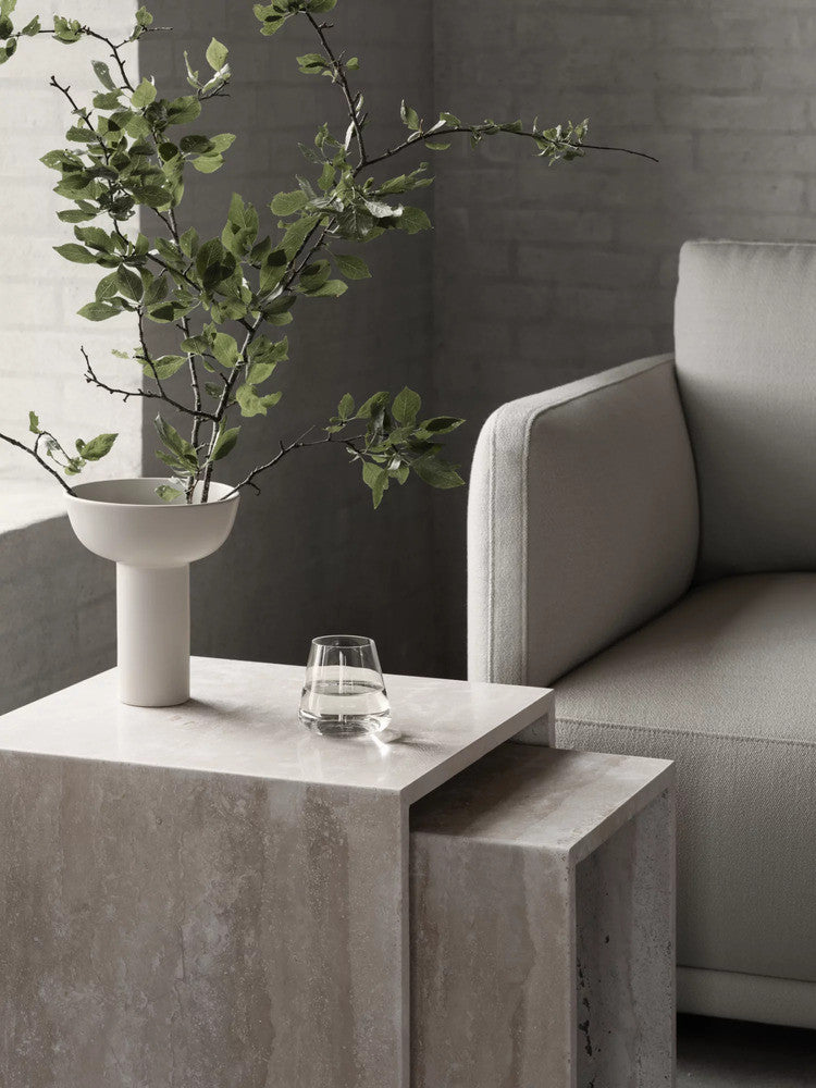 VARU Set of side tables, Beige Color VARU طقم طاولات جانبية، لون بيج