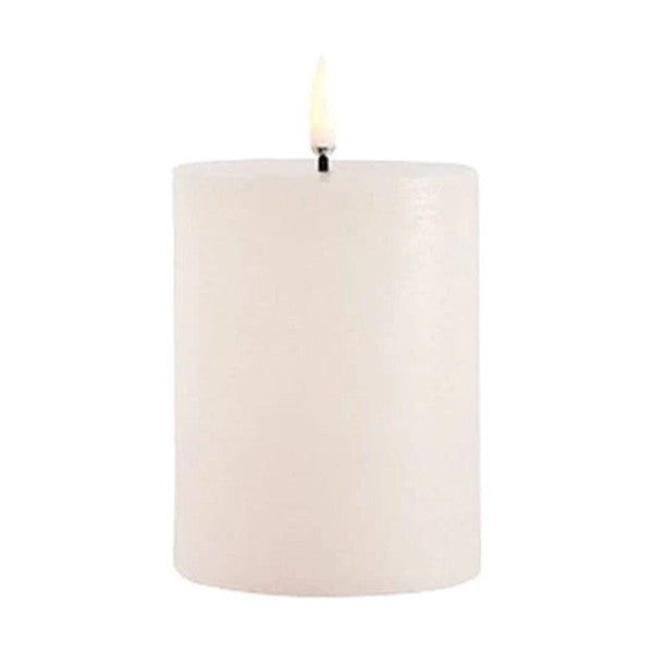 LED PILLAR CANDLE VANILLA - شمعة LED مضيئة 10.1x7.8 سم, لون ابيض