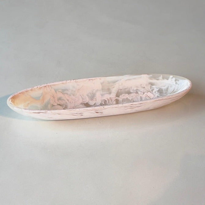 BOAT BOWL MEDIUM 45 x 11 x 6 CM Beige - وعاء قارب متوسط 45 × 11 × 6 سم بيج