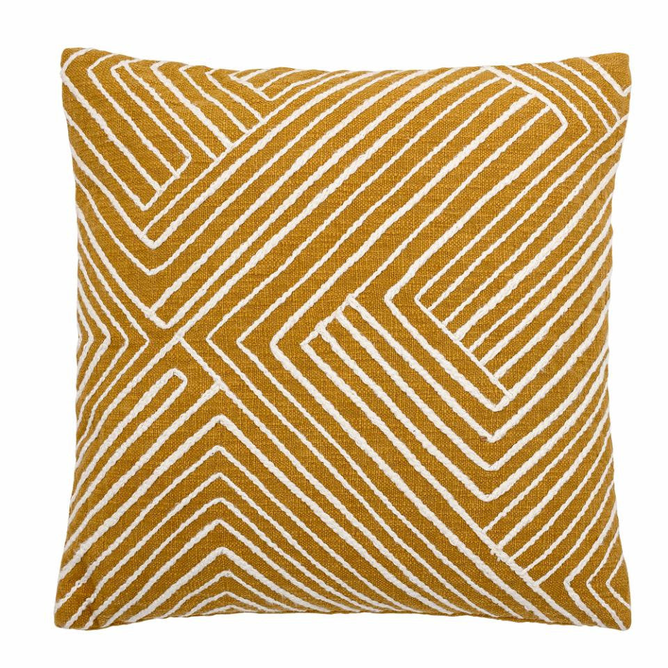 Giana Cotton Cushion 50x50cm, Yellow Color - كوشية Giana قطنية 50x50سم, لون أصفر